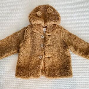 Baby Gap Cozy Tan Teddy Bear Jacket
